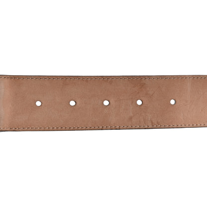 Gucci Nylon Calfskin Double G Web 40mm Belt 100 40 Green Red Cuir 4 of 5