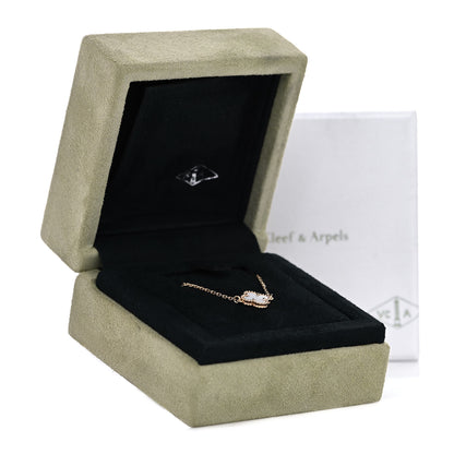 Van Cleef & Arpels 18K Yellow Gold Mother of Pearl Sweet Alhambra Bracelet 7 of 7