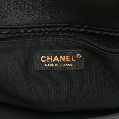 Chanel Braided Sheepskin New Medium Boy Flap Black Gold 6 of 17