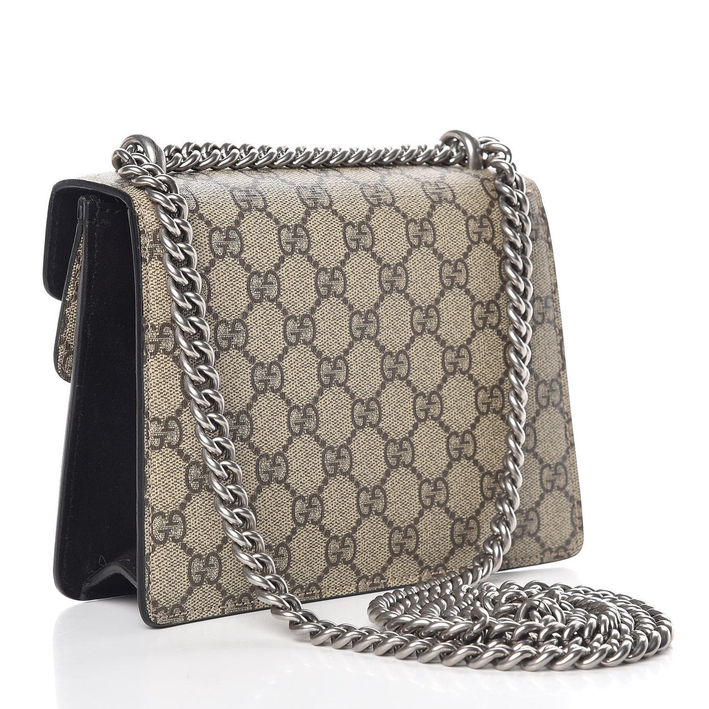 GG Supreme Monogram Mini Dionysus Shoulder Bag Black