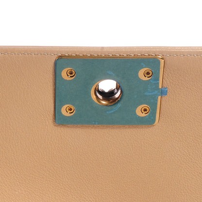 Chanel Pearl Calfskin New Medium Boy Flap Gold 6 of 9