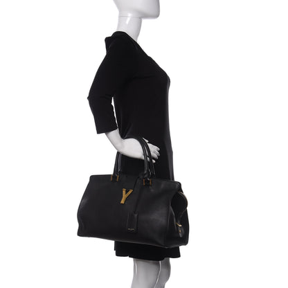 Saint Laurent Smooth Calfskin Medium Y Ligne Cabas Black 2 of 10