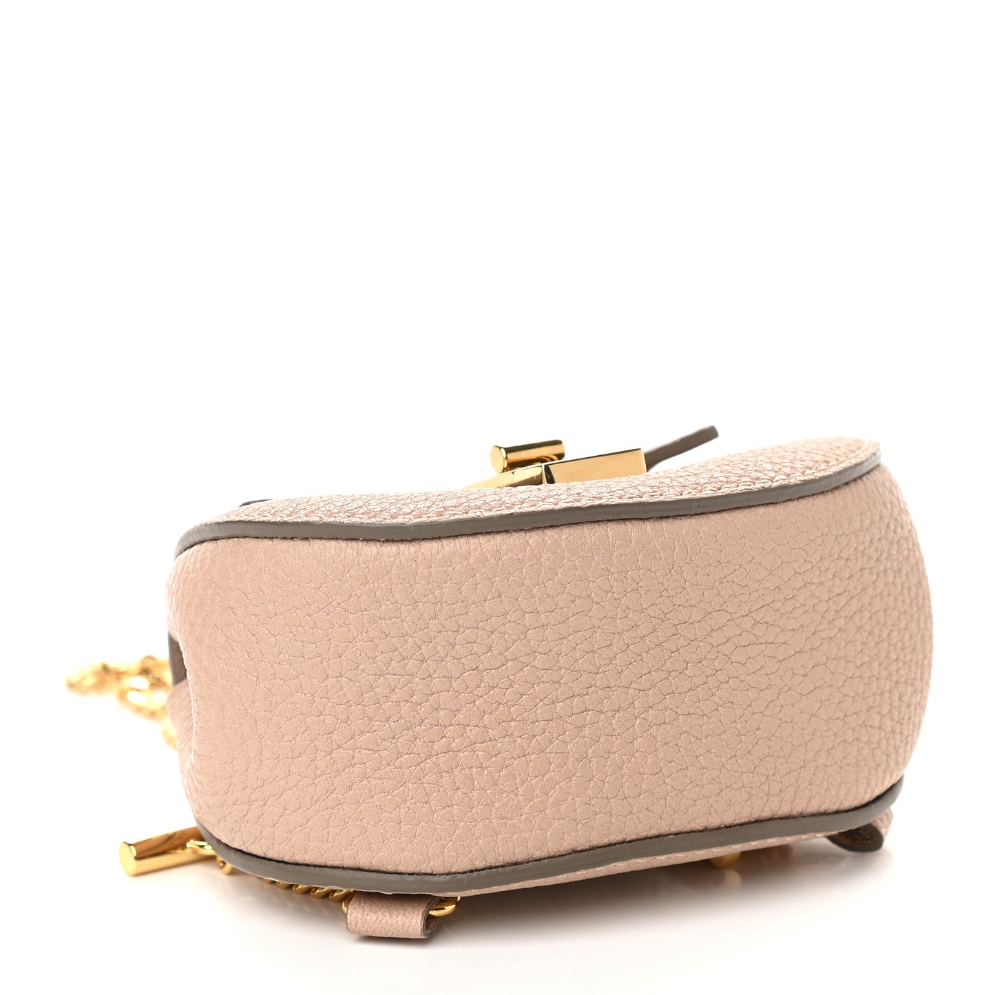 Grained Lambskin Mini Drew Crossbody Backpack Cement Pink