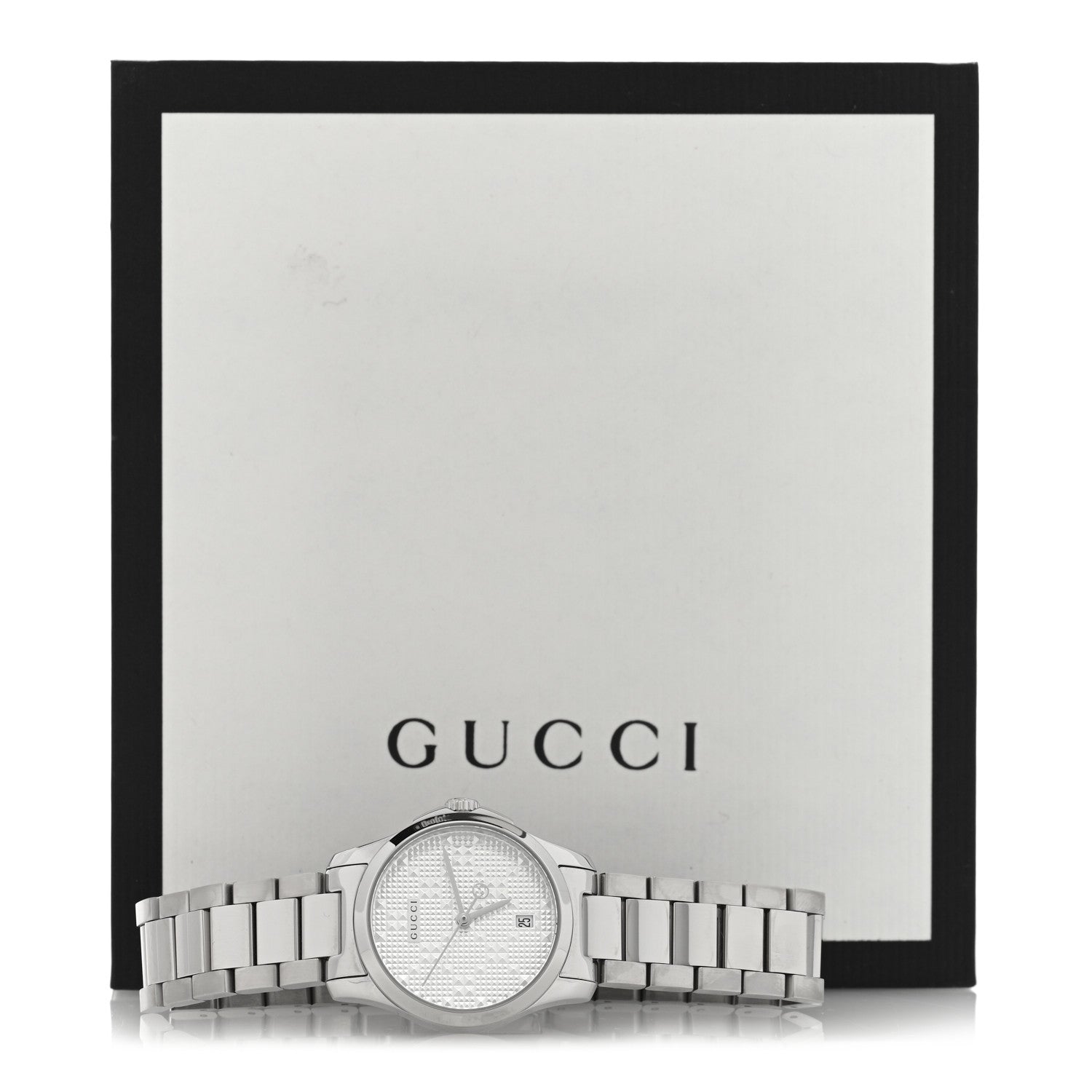 Gucci Stainless Steel 27mm G-Timeless Diamante Quartz Watch 5 of 5