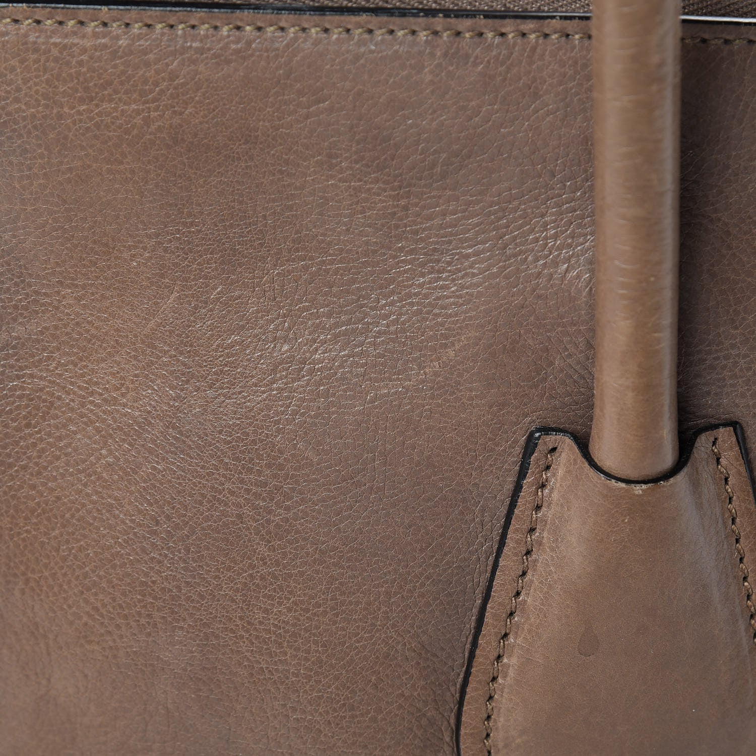Prada Glace Calf Twin Pocket Tote Bambu 15 of 21