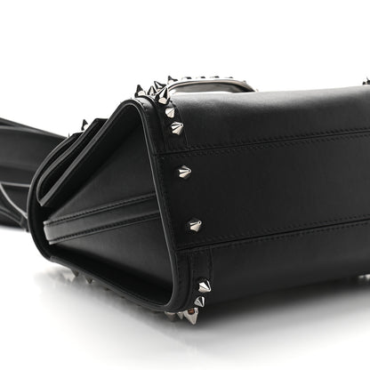Alexander McQueen Calfskin Studded The Small Story Bag Black 7 of 8