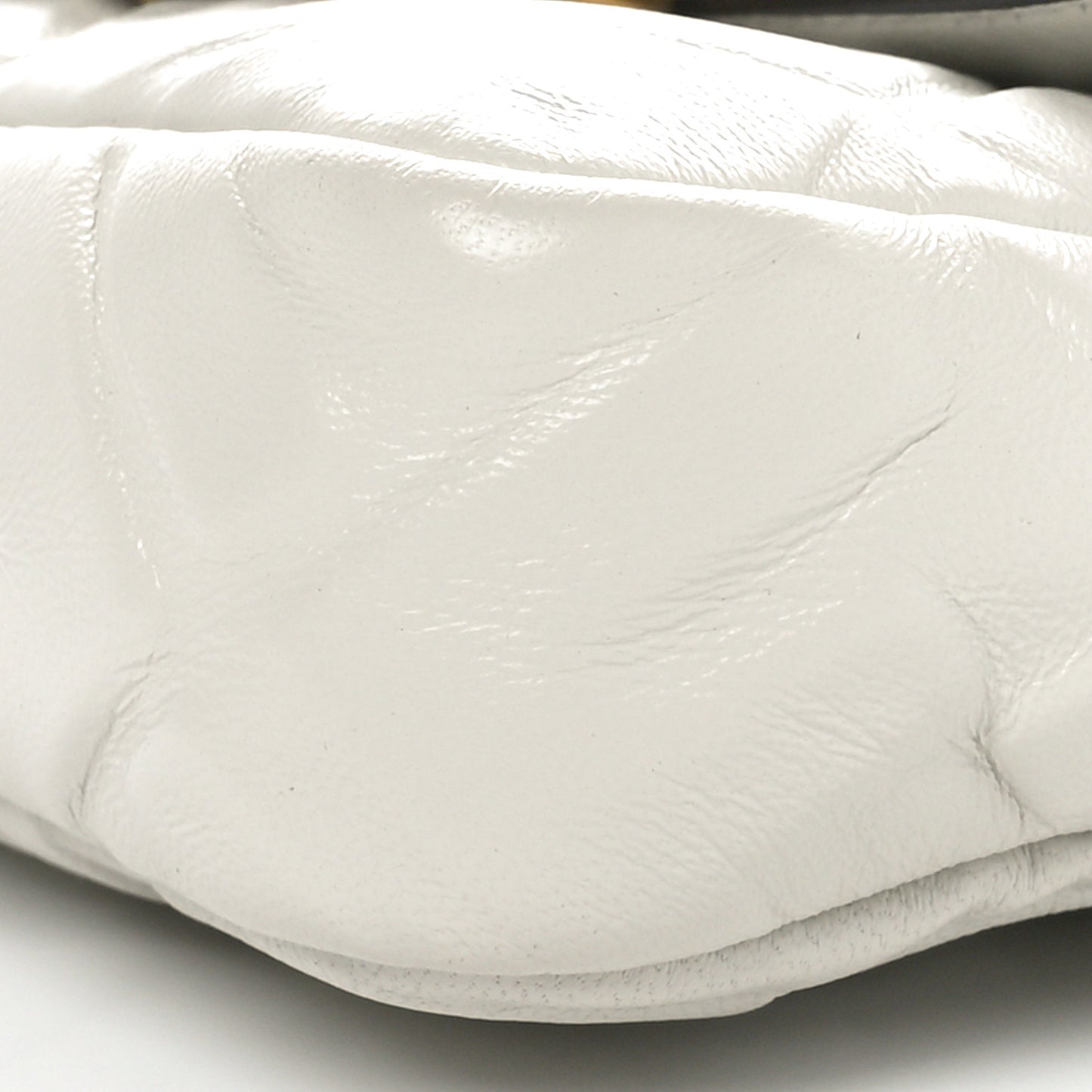 Nappa FF 1974 Embossed Mini Baguette White
