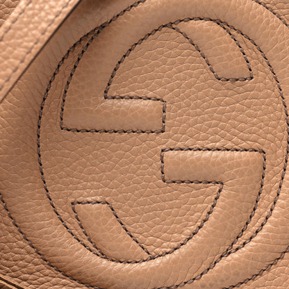 Gucci Pebbled Calfskin Small Soho Disco Bag Camelia 9 of 16