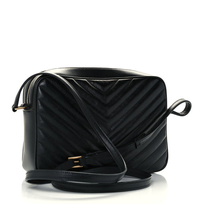 Saint Laurent Calfskin Matelasse Monogram Lou Camera Bag Black 3 of 10