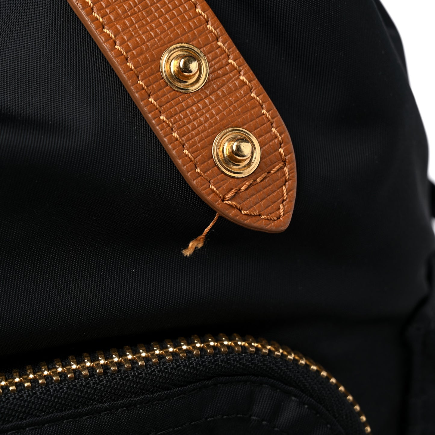 Nylon Medium Rucksack Backpack Black