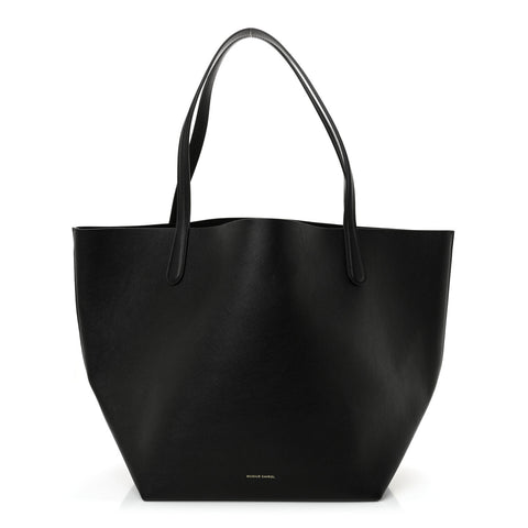 Supple Calfskin Everyday Soft Tote Black