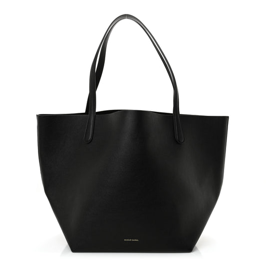 Supple Calfskin Everyday Soft Tote Black
