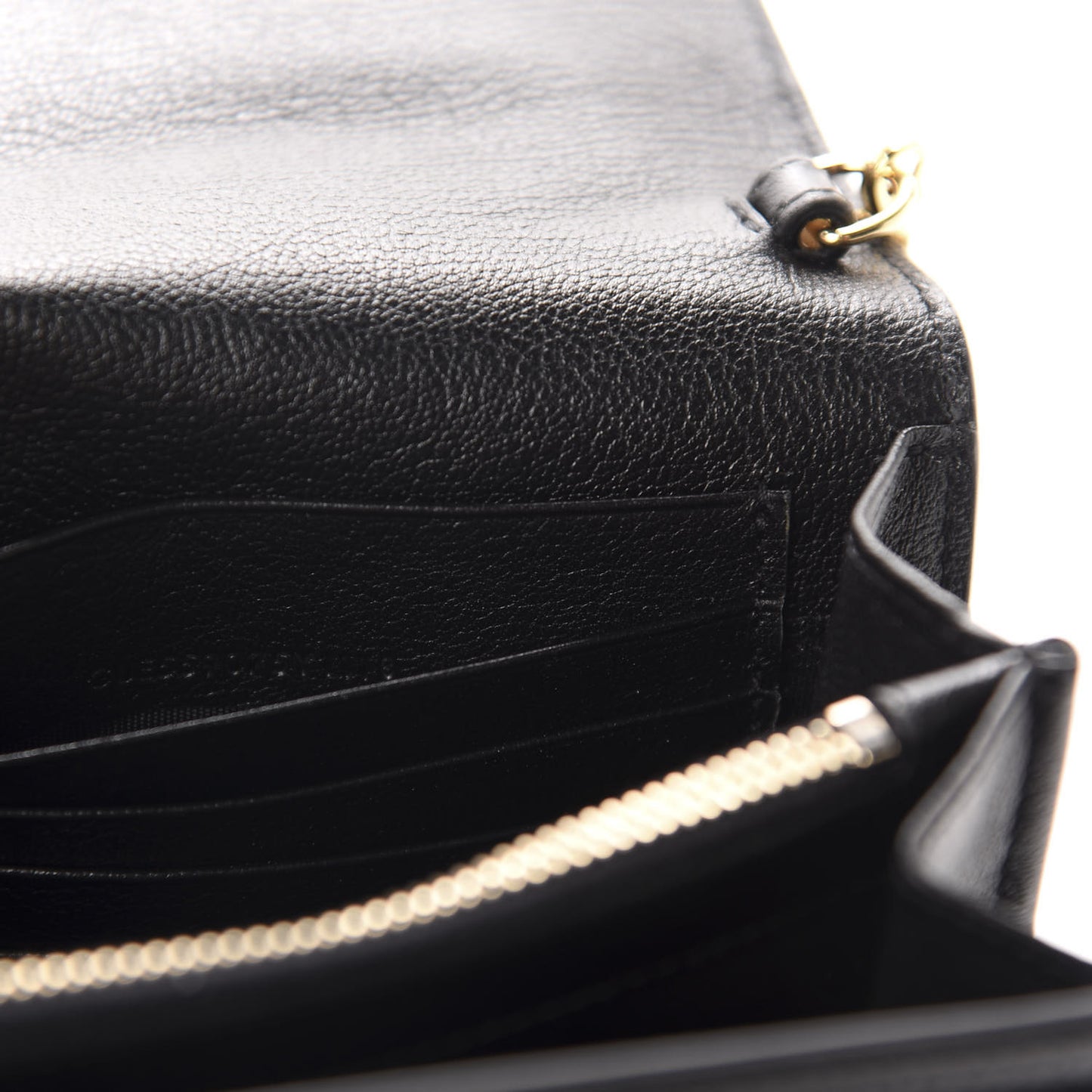 Calfskin Monogram Belle de Jour Chain Clutch Black