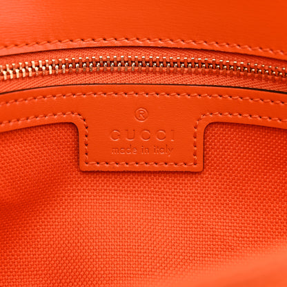 Gucci GG Monogram Textured Dollar Calfskin Small Luce Shoulder Bag Orange 6 of 10