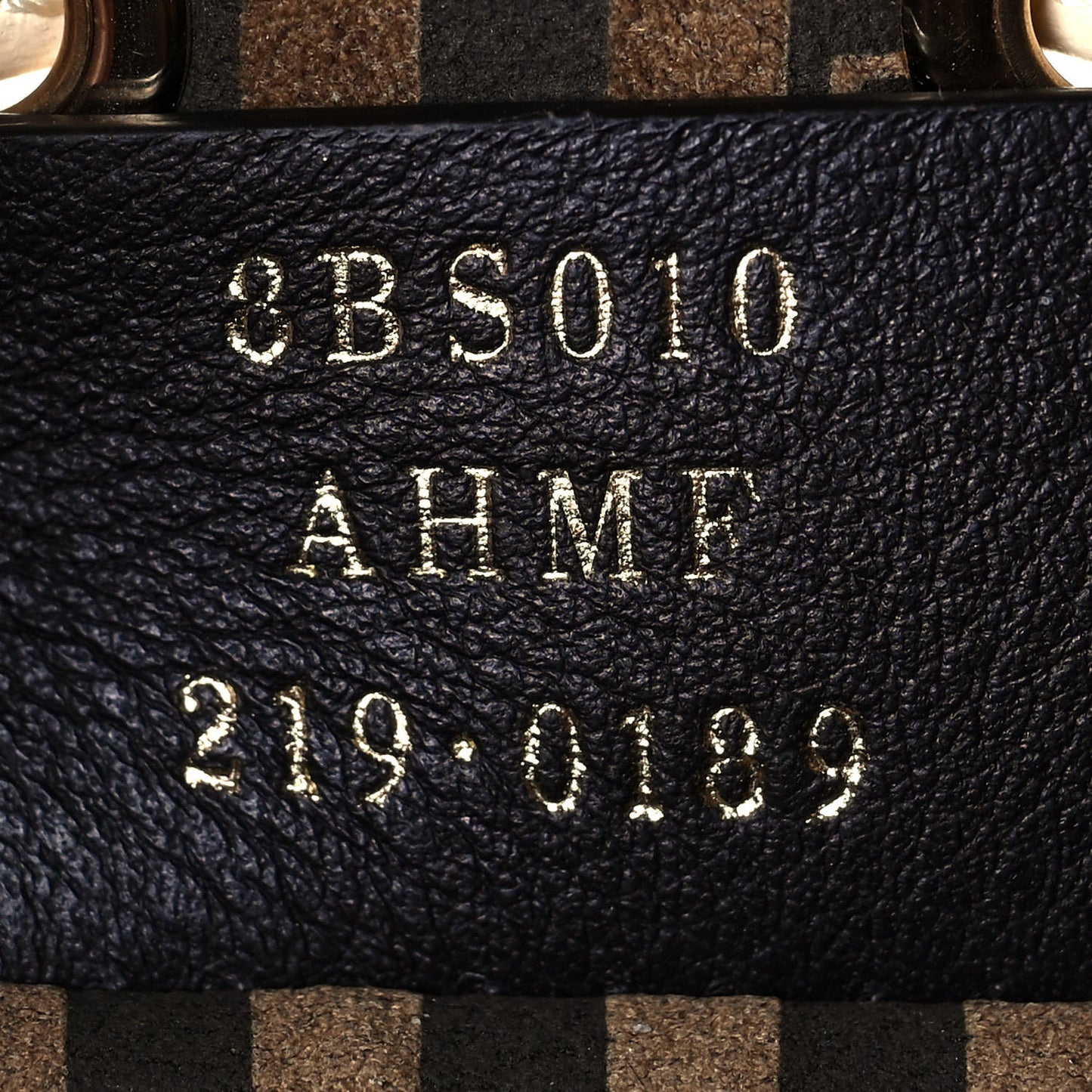 Vitello King F is Fendi Logo Debossed Metal Stitch Mini Mon Tresor Bucket Bag Pergamena