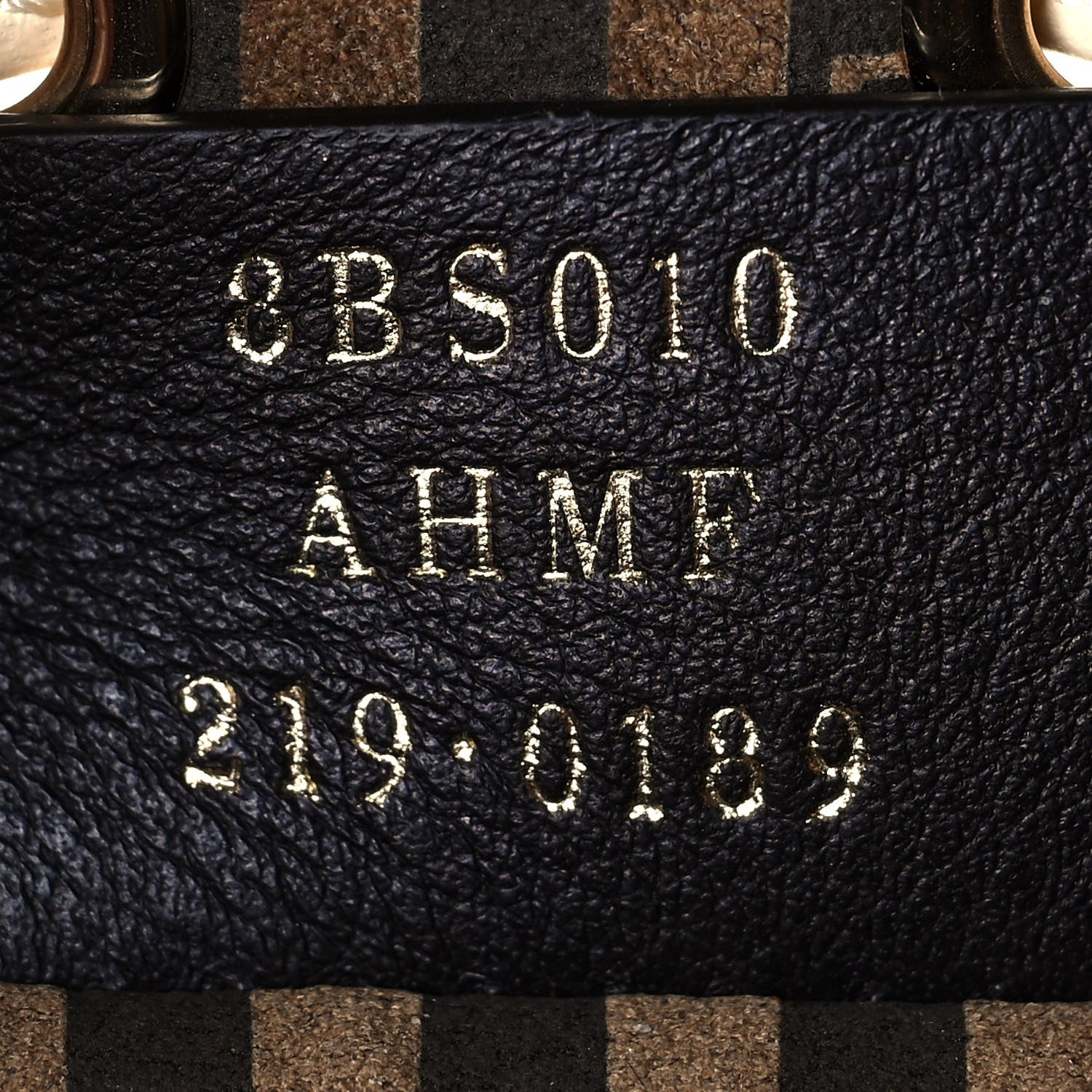 Fendi Vitello King F is Fendi Logo Debossed Metal Stitch Mini Mon Tresor Bucket Bag Pergamena 7 of 14