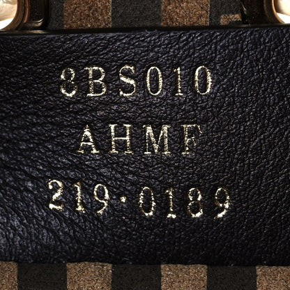 Fendi Vitello King F is Fendi Logo Debossed Metal Stitch Mini Mon Tresor Bucket Bag Pergamena 7 of 14