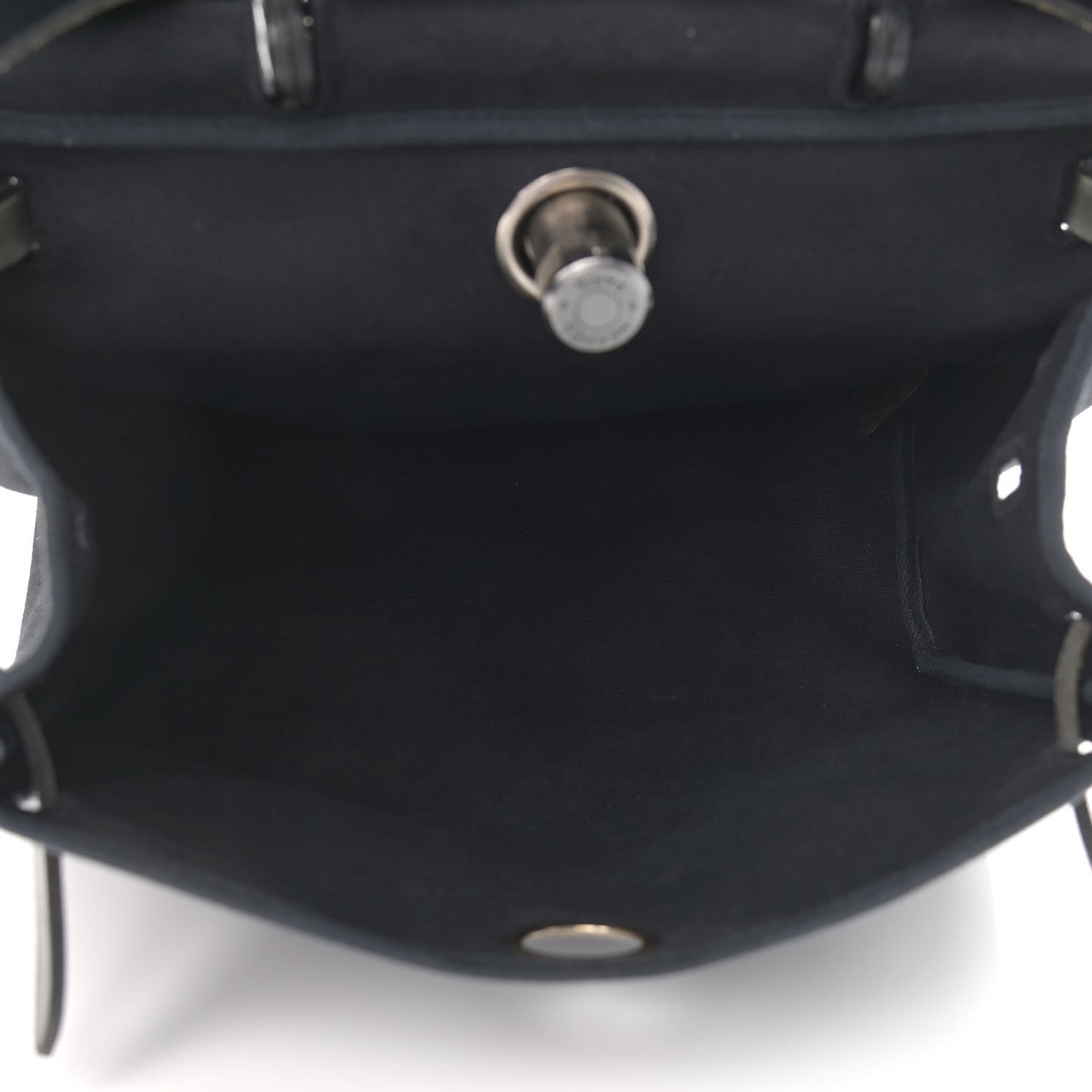 Toile Vache Calfskin Herbag 30 PM Backpack Black