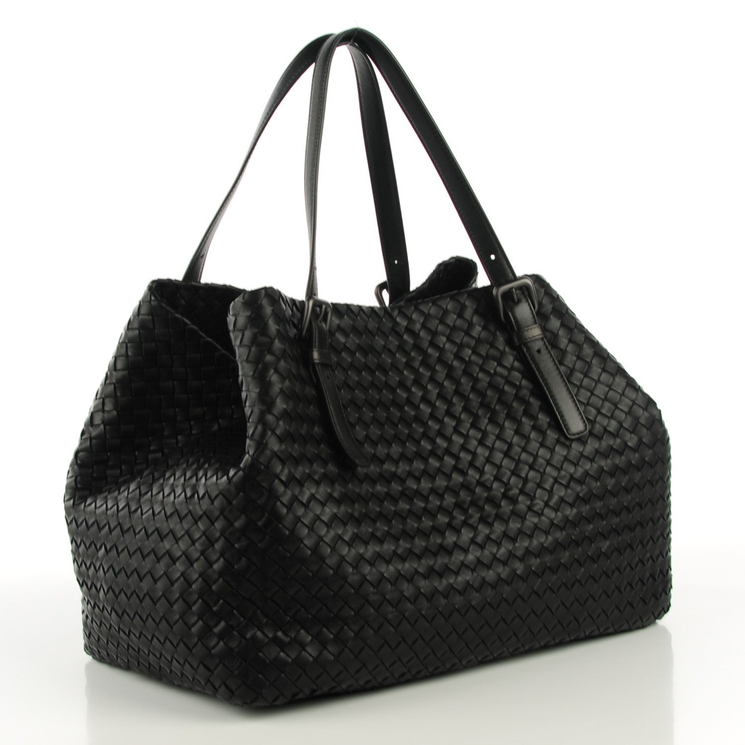 Bottega Veneta Nappa Intrecciato Large Seamless Tote Nero Black 3 of 8