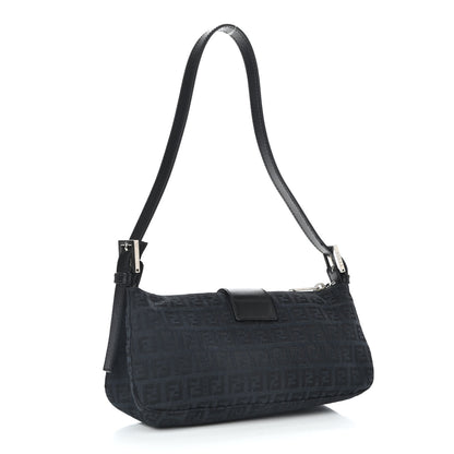 Fendi Zucchino Baguette Black 2 of 10