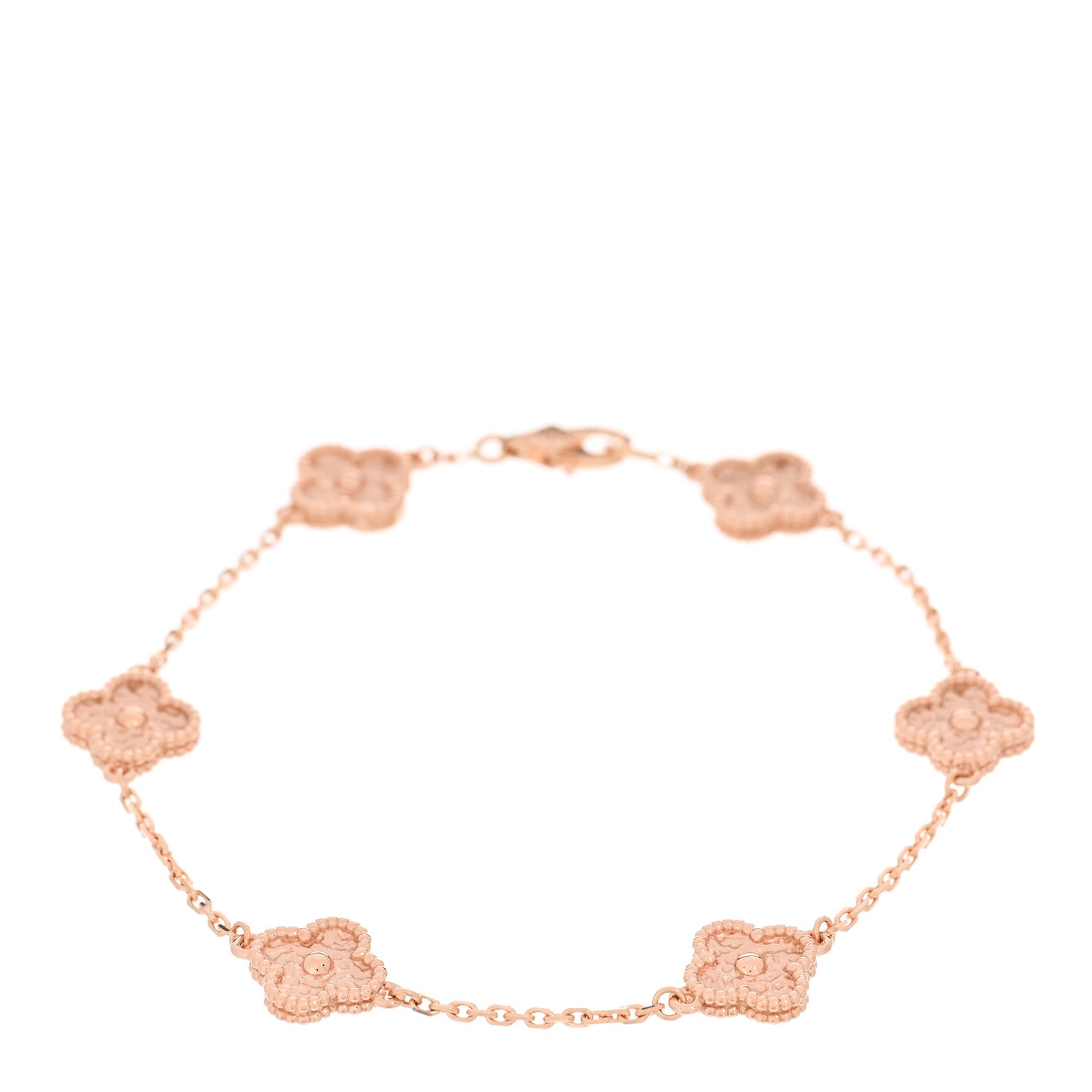 18K Rose Gold 6 Motifs Sweet Alhambra Bracelet