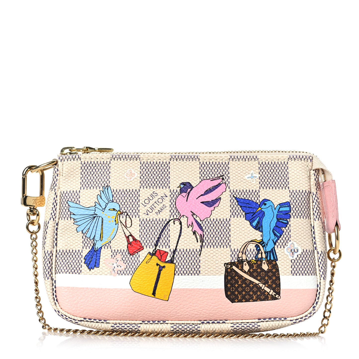 Damier Azur 2018 Christmas Animation Mini Pochette Accessories