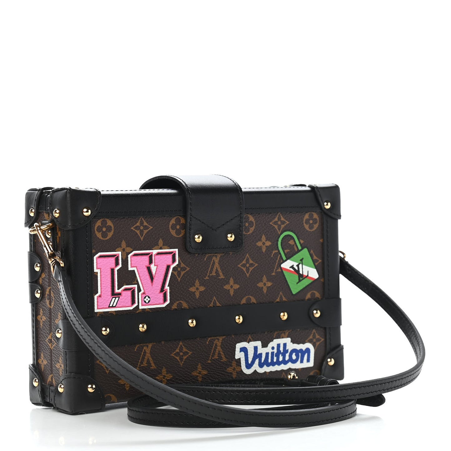 Monogram Patches Petite Malle Black