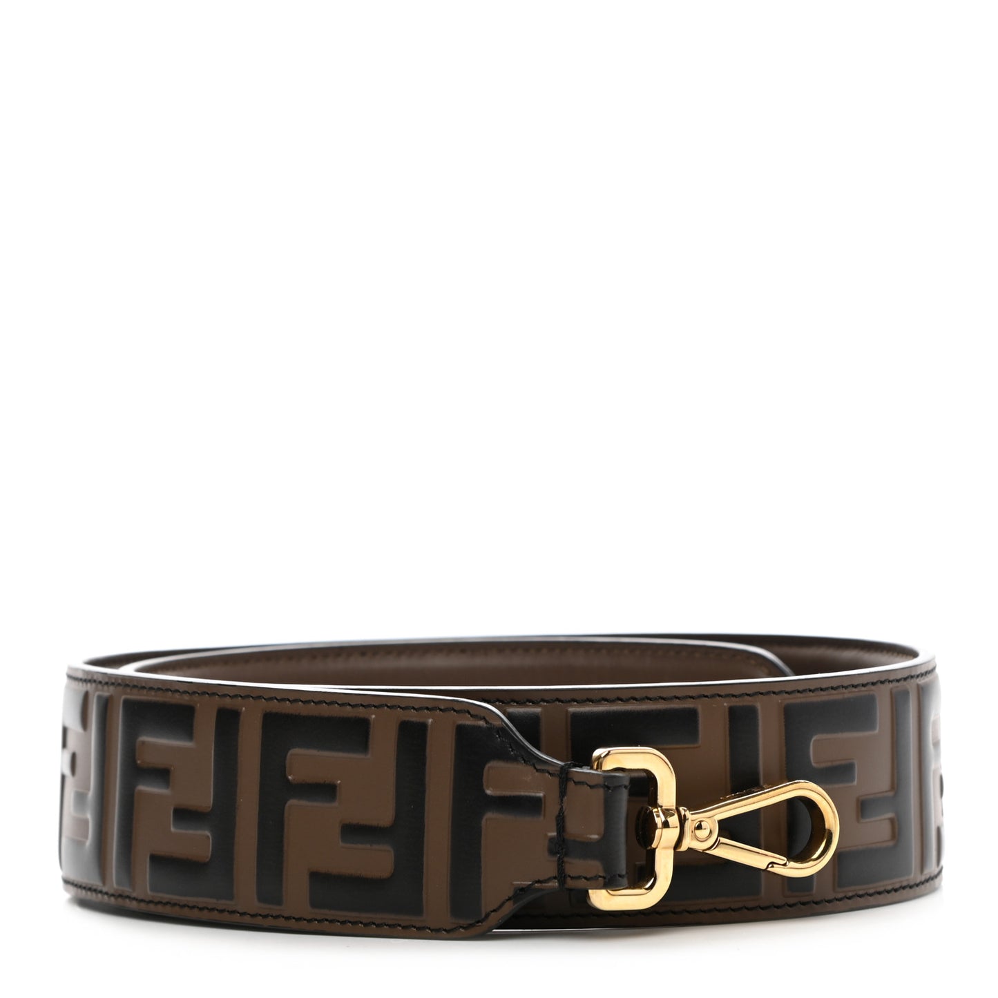 Vitello Century Bi-Color FF 1974 Embossed Strap You Maya Black