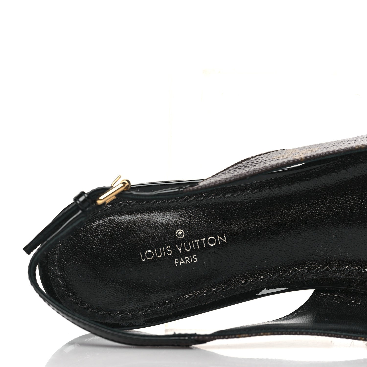 Louis Vuitton Patent Monogram Cherie Slingback Ballerina Flats 36 7 of 8