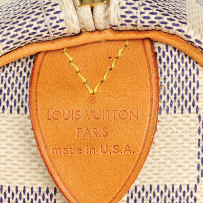 Louis Vuitton Damier Azur Speedy 30 6 of 16