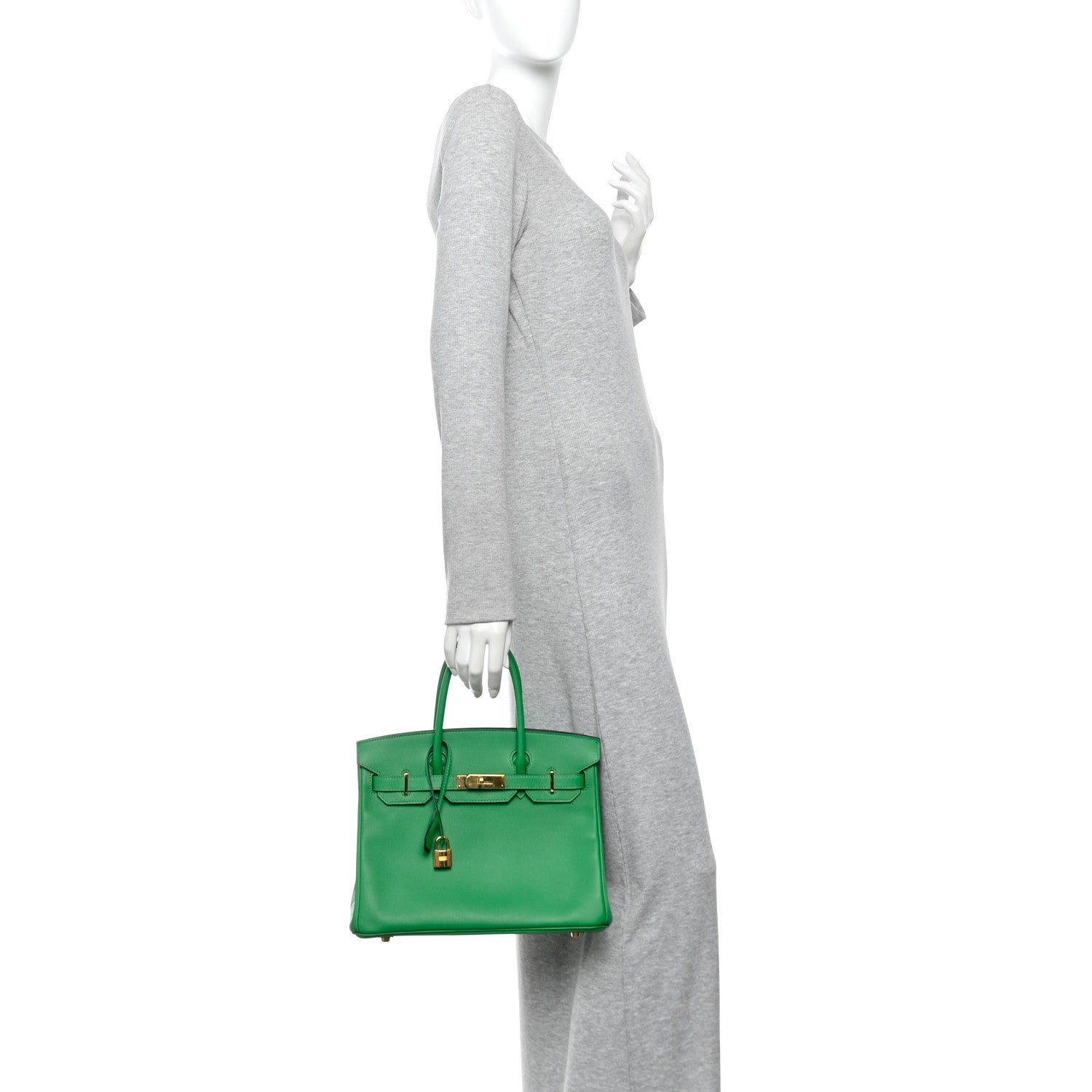 Hermes Epsom Birkin 30 Bambou 2 of 11