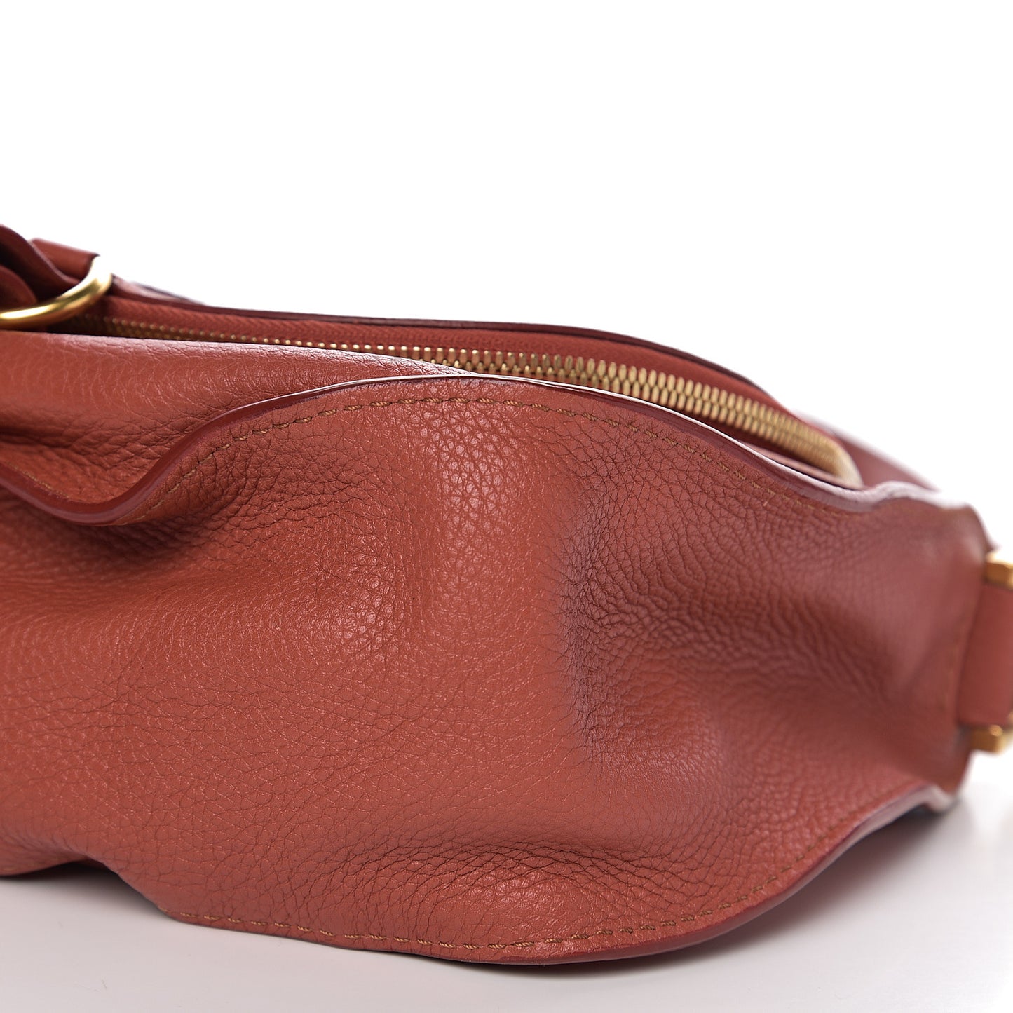 Calfskin Medium Marcie Round Zip Crossbody Bag Maple Leaf