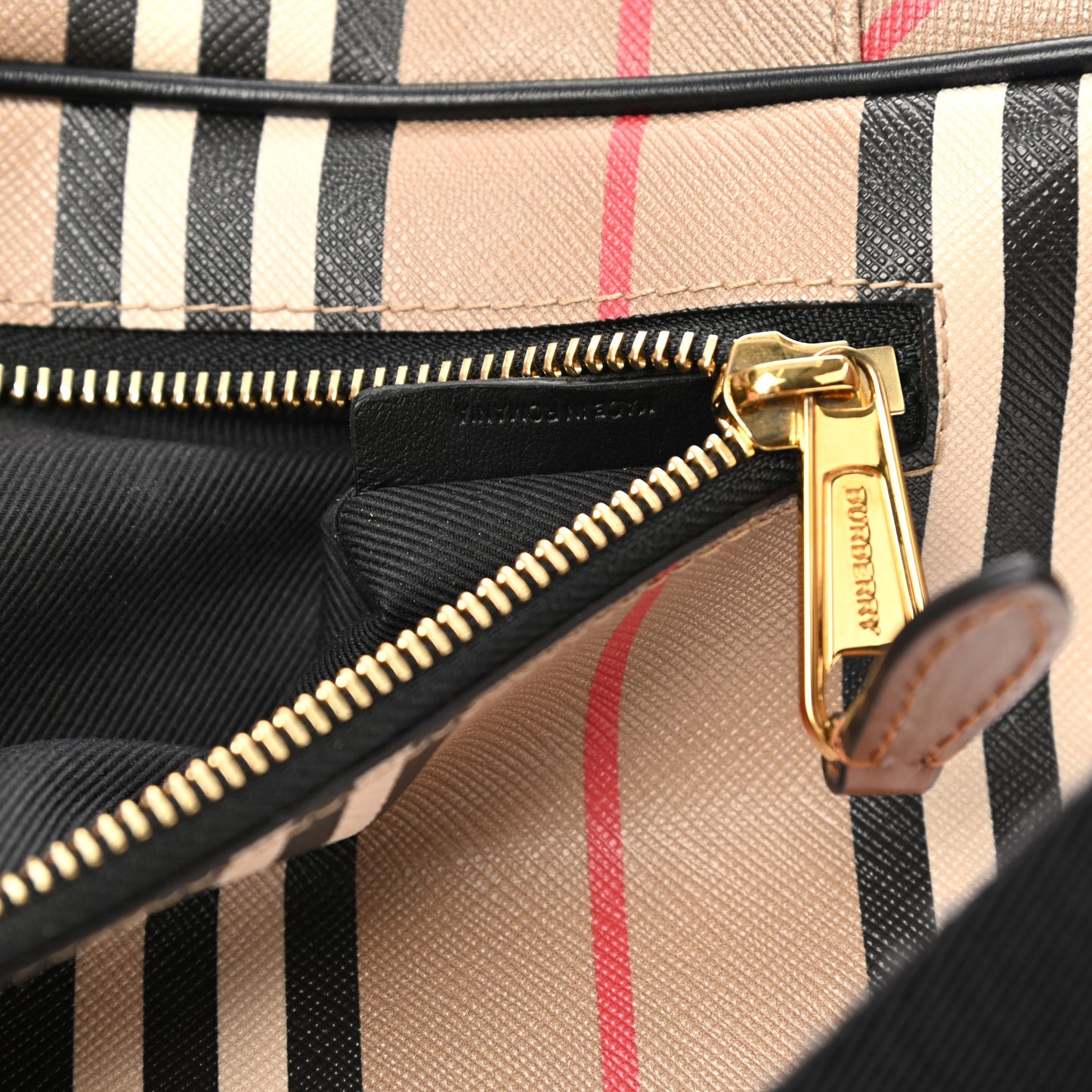E-Canvas Icon Stripe Sonny Bum Bag Archive Beige