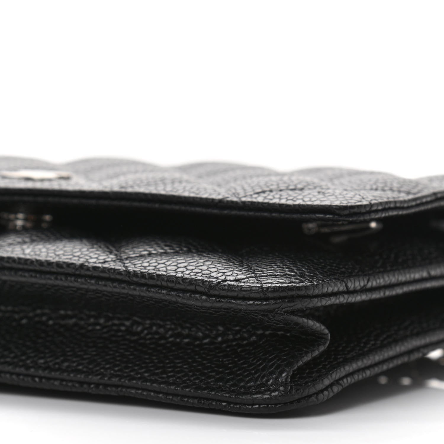 Chanel Caviar Quilted Wallet On Chain WOC Black 11 of 12