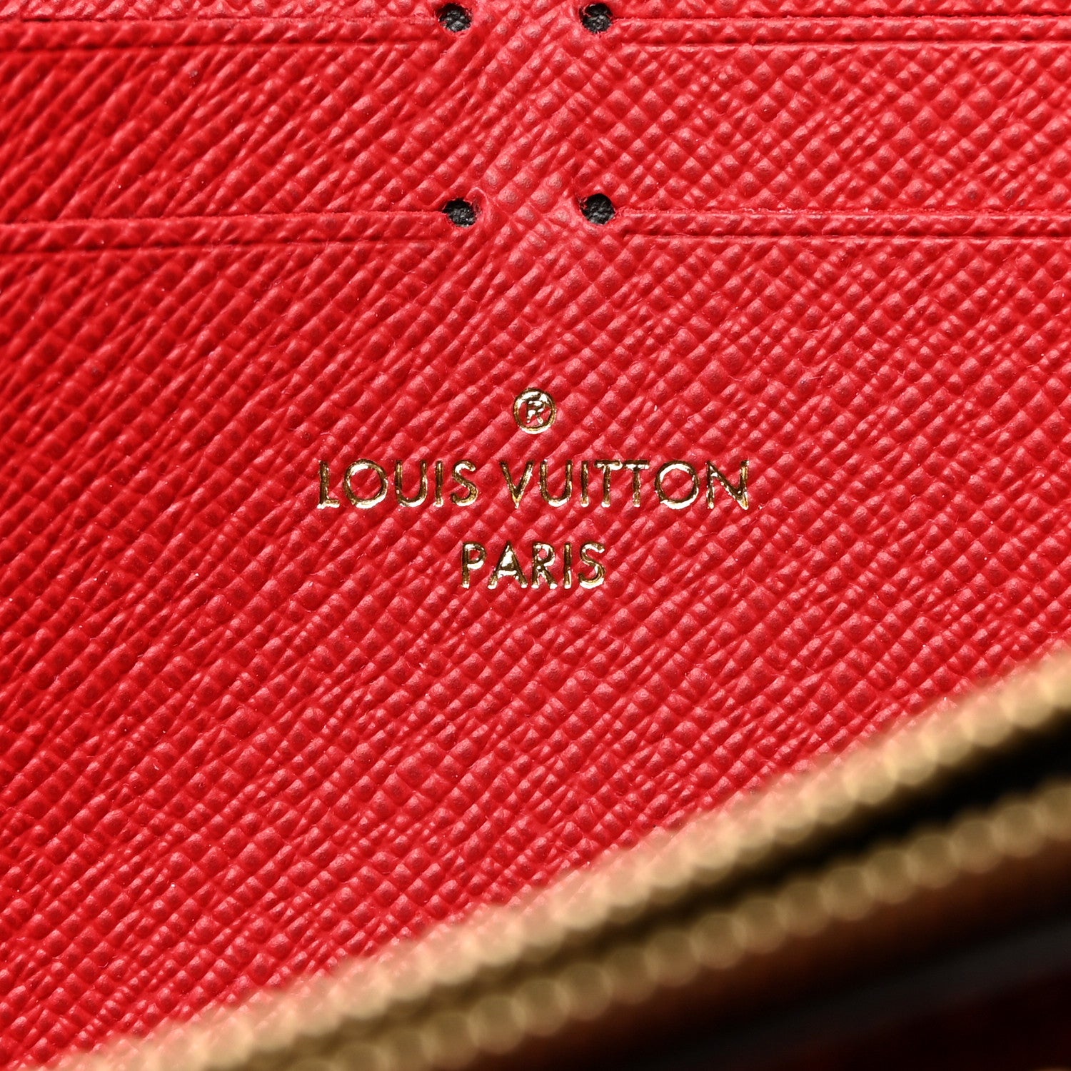 Louis Vuitton Damier Ebene Clemence Wallet Cherry 6 of 7