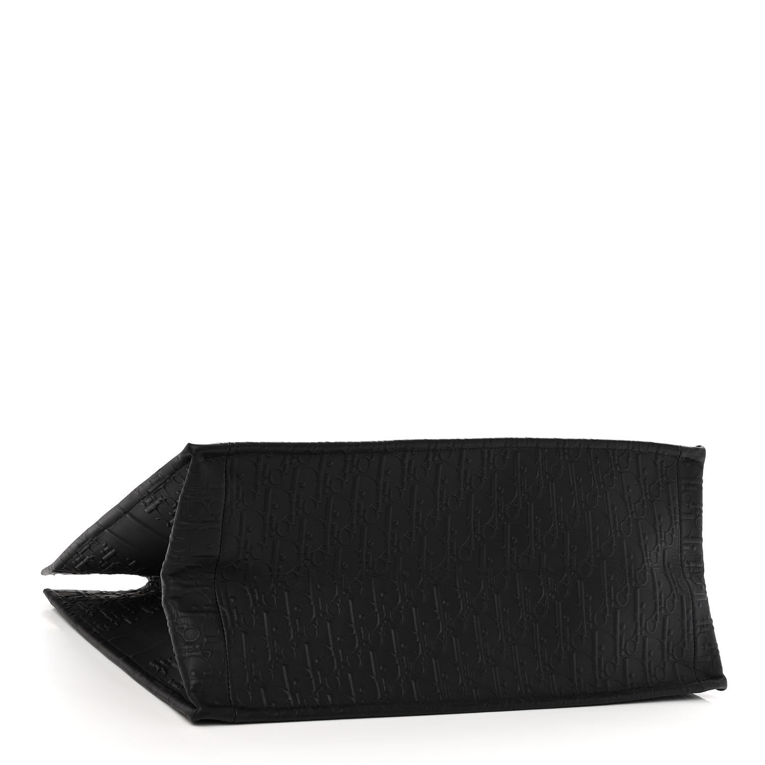 Christian Dior Oblique Calfskin Embossed Large Book Tote Black 4 of 9