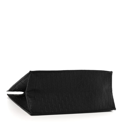 Christian Dior Oblique Calfskin Embossed Large Book Tote Black 4 of 9