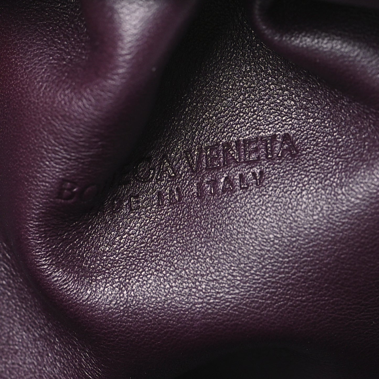 Butter Calfskin The Mini Pouch Grape