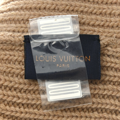 Louis Vuitton Wool LV initials Monogram Beanie Hat Beige 4 of 5