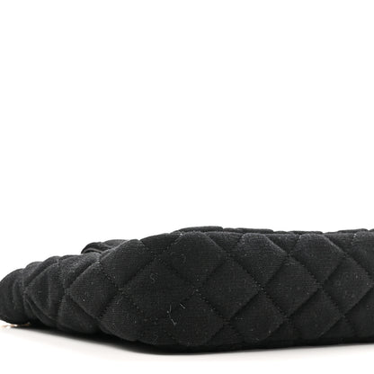 Chanel Jersey Quilted Small Wavy CC Hobo Black 9 of 11
