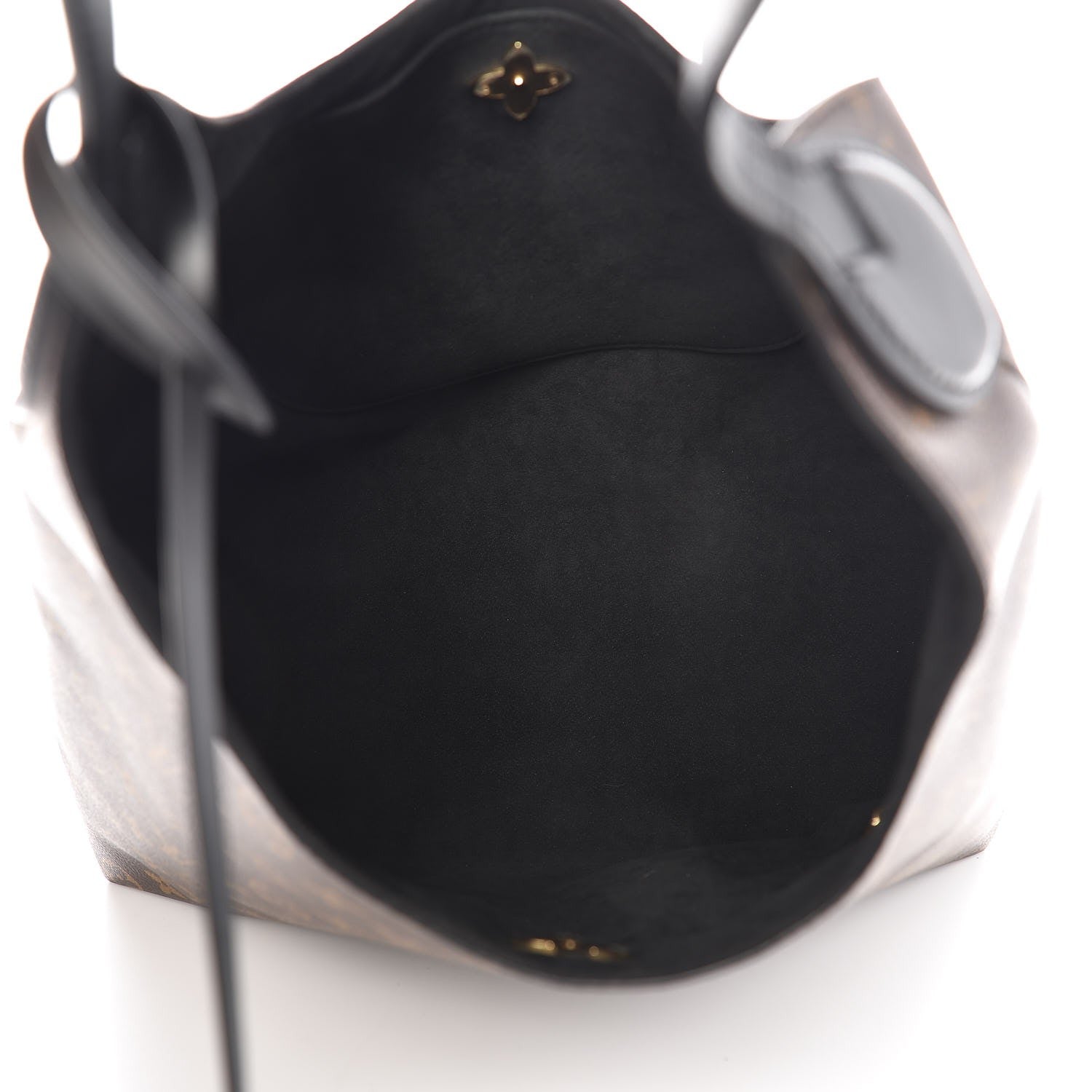 Louis Vuitton Monogram Flower Hobo Black 5 of 8