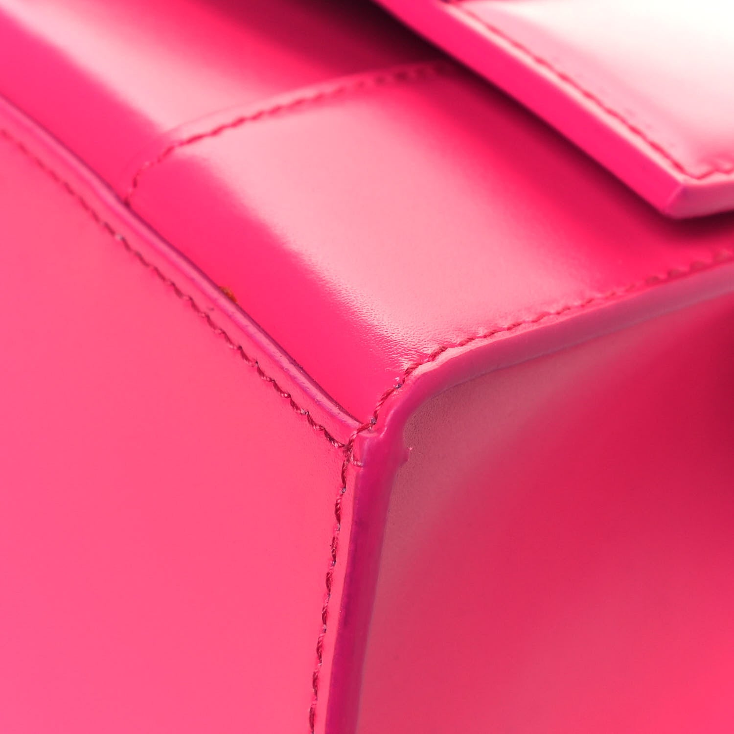 Balenciaga Shiny Box Calfskin Small Hourglass Top Handle Bag Acid Fuchsia 9 of 14