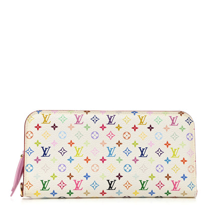 Louis Vuitton Monogram Multicolor Insolite Wallet White Litchi 1 of 8