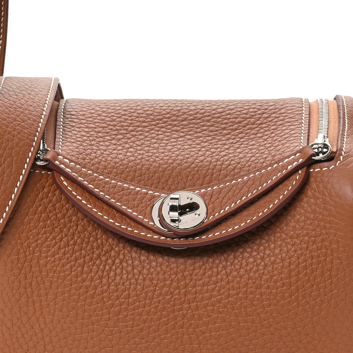 Hermes Taurillon Clemence Mini Lindy 20 Gold 8 of 10