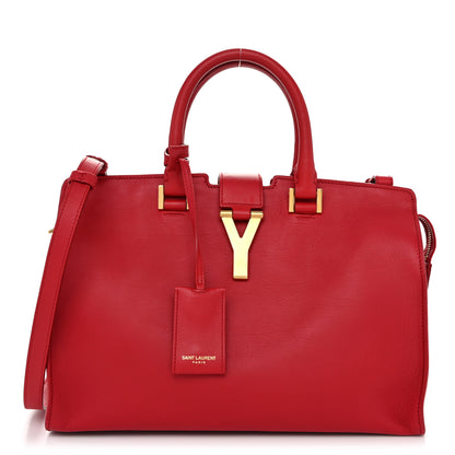 Saint Laurent Calfskin Small Classic Y Cabas Red 1 of 10