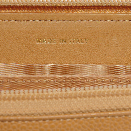 Chanel Caviar CC Large Zip Around Wallet Beige 6 of 8