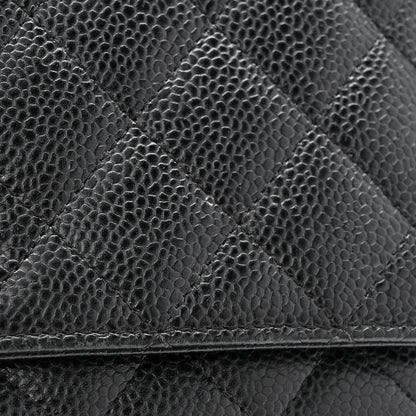 Chanel Caviar Quilted Wallet On Chain WOC Black 13 of 13