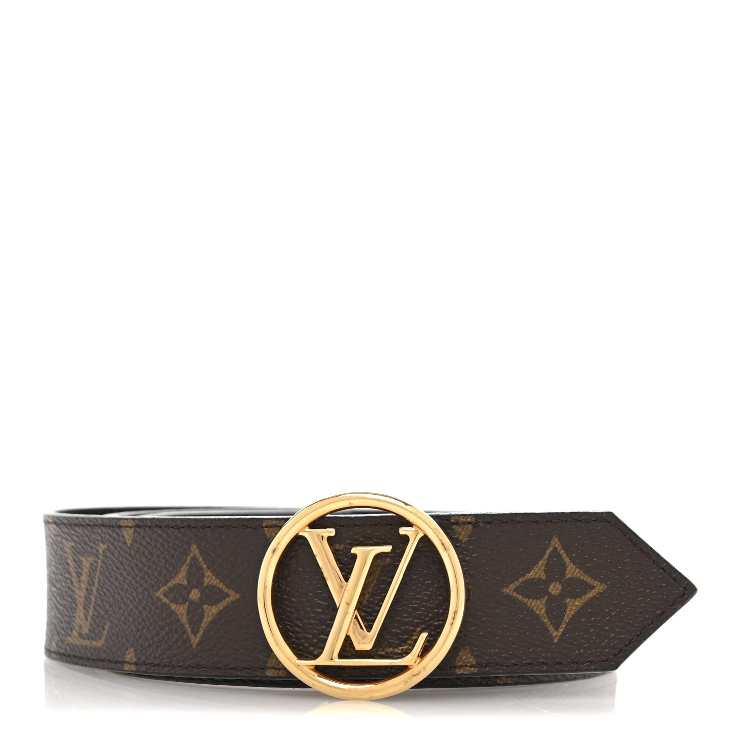 Louis Vuitton Monogram Epi 35mm LV Circle Reversible Belt 80 32 Black 1 of 6