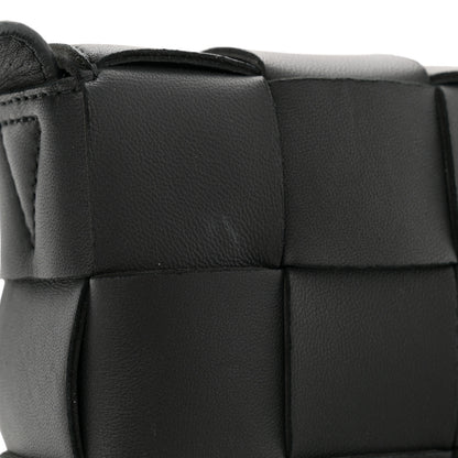 Bottega Veneta Lambskin Maxi Intreccio Small Cassette Crossbody Bag Black 11 of 11