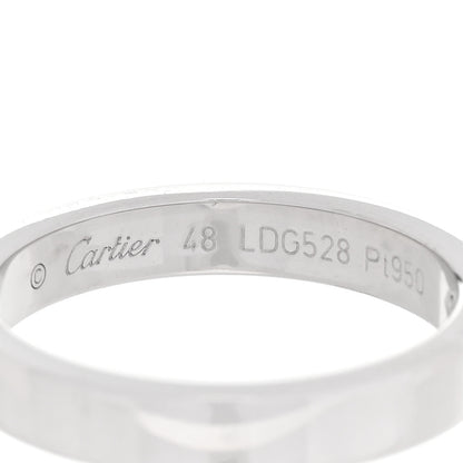 Cartier Platinum Diamond 3mm C De Cartier Wedding Band Ring 48 4.5 4 of 5